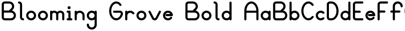 Blooming Grove Bold font