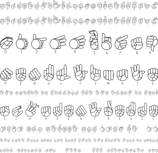 Libras-nilo font preview