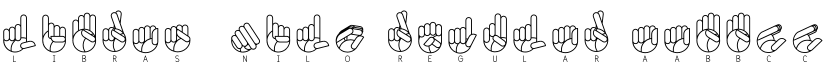 Libras-nilo Regular font