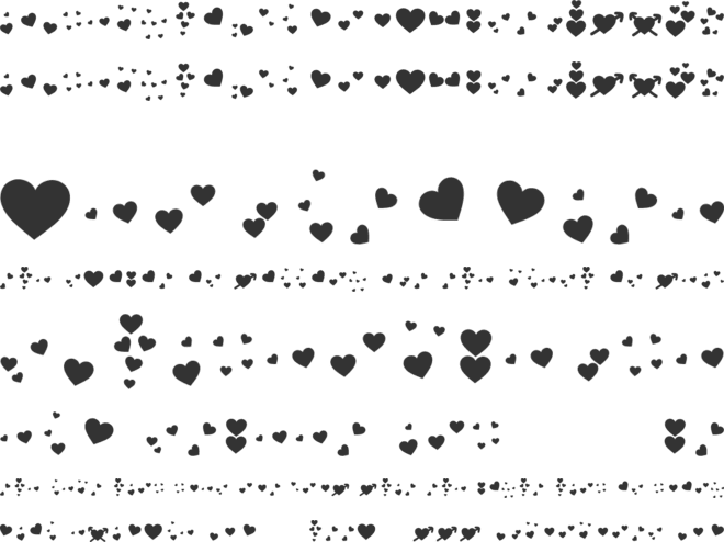 BonusHearts font preview