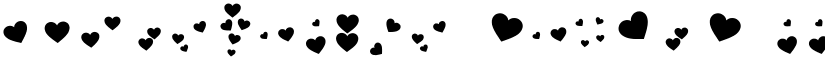 BonusHearts Medium font
