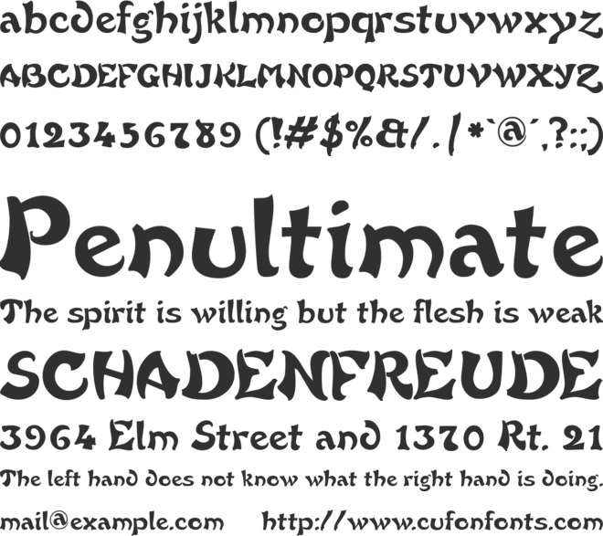 French Grotesque font preview