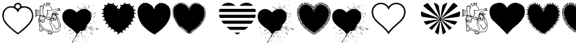 Hearts Salad Regular font