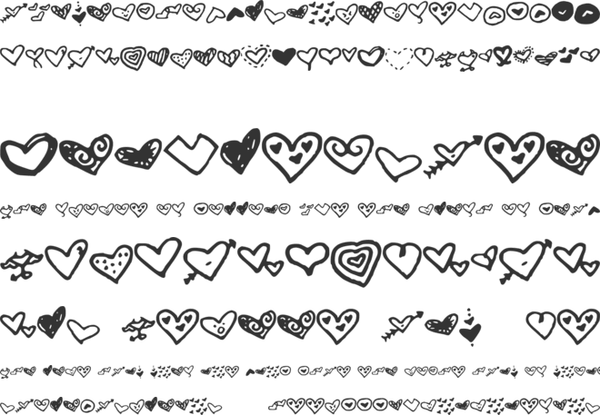 MWHeart font preview