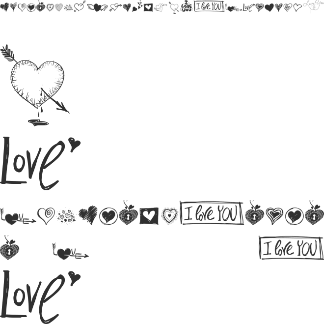 MyValentinesLove-demo font preview