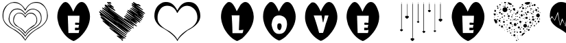 Sexy Love Hearts Regular font