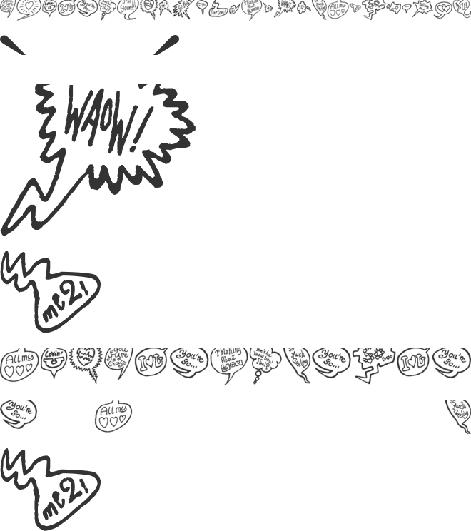 PS I love you font preview