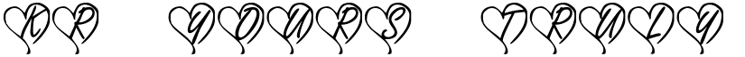 KR Yours Truly font download