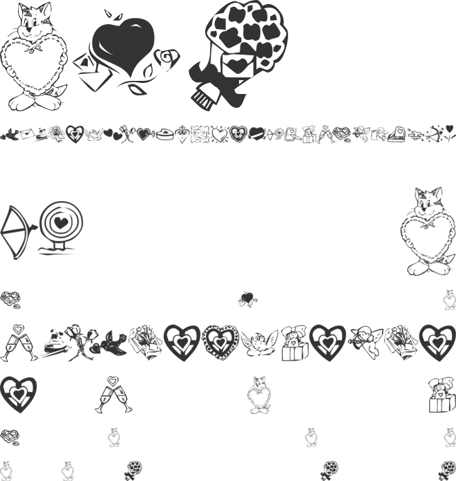 KR Valentine 2003 font preview