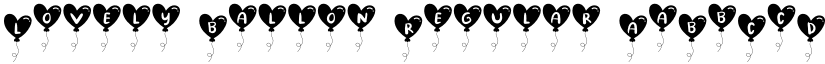 Lovely Ballon Regular font