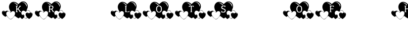 KR Lots Of Hearts Regular font