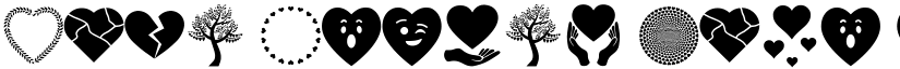 Font Hearts Love el harrak © el-harrak.blogspot.com font