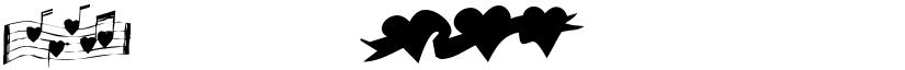 KR Hearts Along Regular font