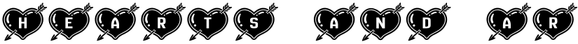 Hearts and Arrows Regular font