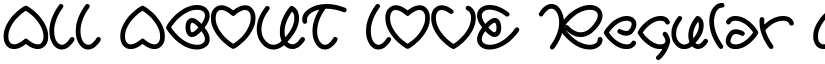 ALL ABOUT LOVE Regular font