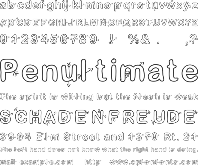 Cupidon font preview