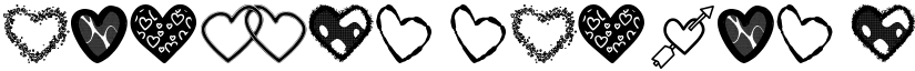 Hearts Shapes Tfb Regular font