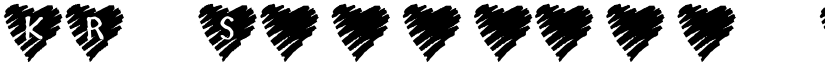 KR Scribble Heart Regular font