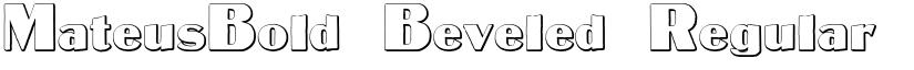 MateusBold Beveled font download