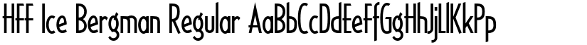 HFF Ice Bergman Regular font