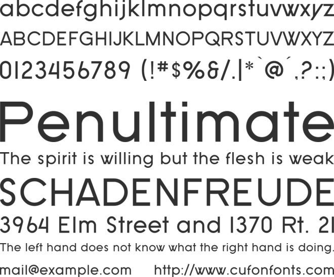 SF Old Republic font preview