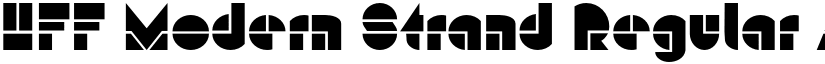 HFF Modern Strand Regular font