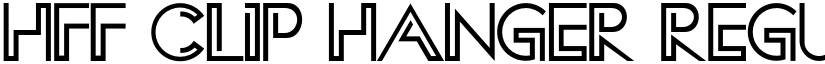 HFF Clip Hanger Regular font
