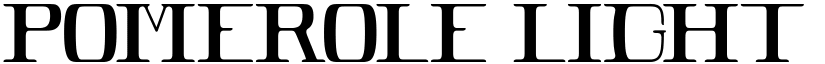 POMEROLE LIGHT Regular font