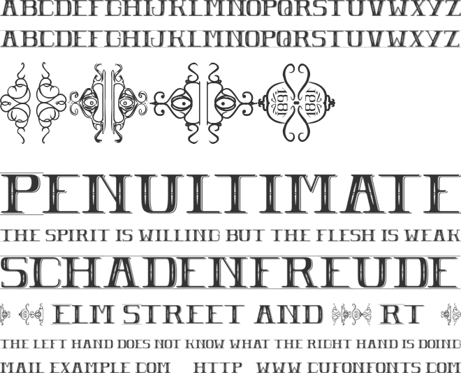 POMEROLE font preview