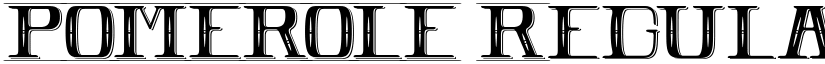 POMEROLE Regular font