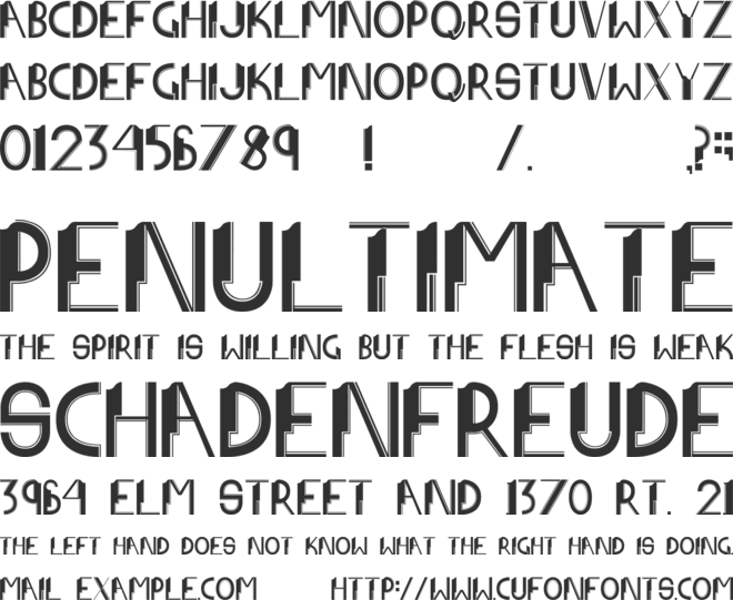 Architype font preview