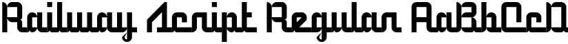 5Railway Script Regular font