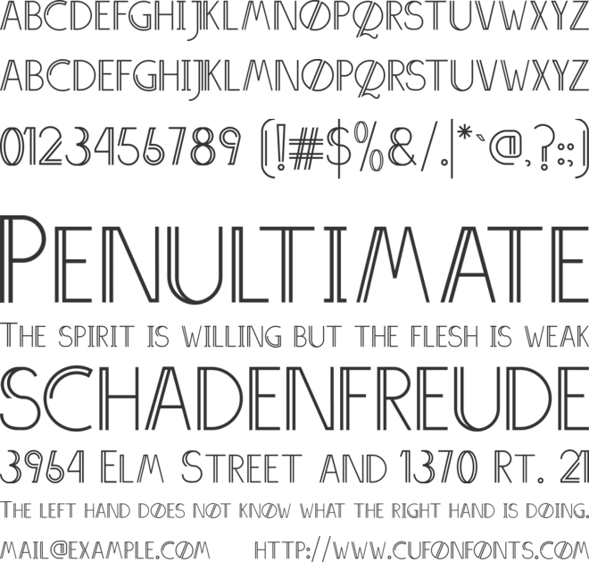 AnniversDemo font preview