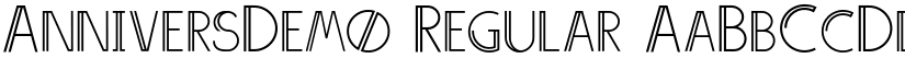 AnniversDemo Regular font