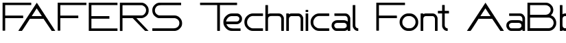FAFERS Technical Font font