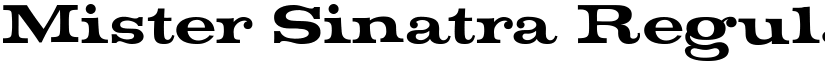 Mister Sinatra Regular font