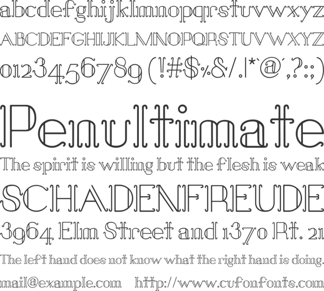 Sail Away font preview