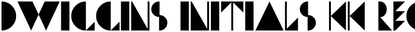 Dwiggins Initials KK font download