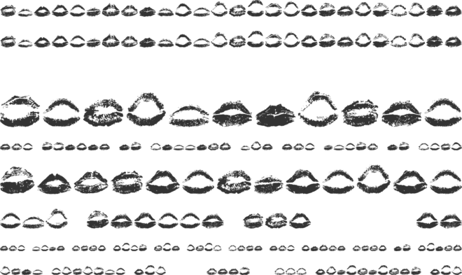 Kiss Kiss font preview