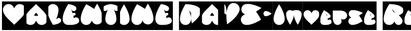 VALENTINE DAYS-Inverse Regular font