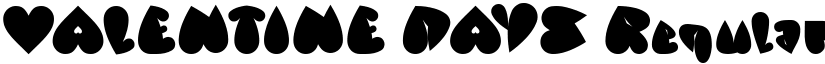 VALENTINE DAYS Regular font