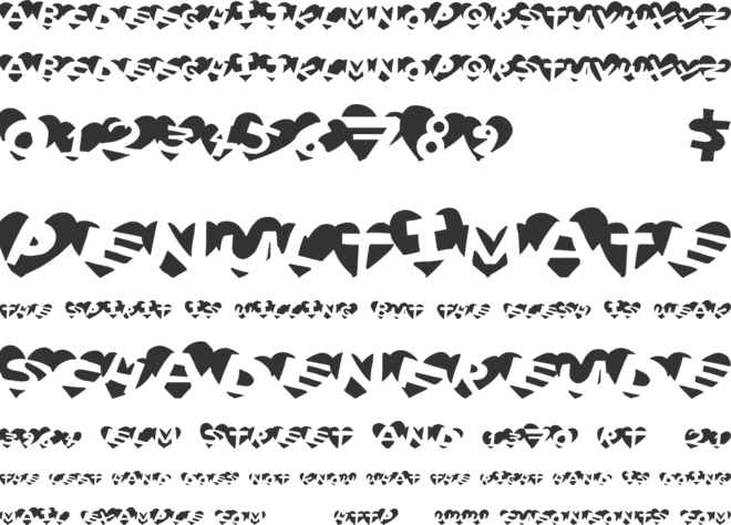 HeartBaller font preview