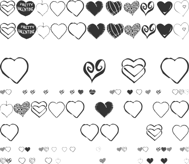KR Heartfelt font preview