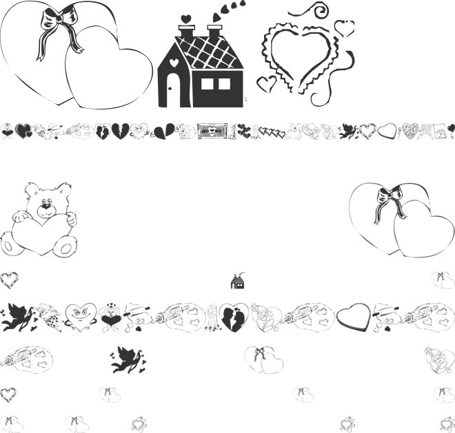 KR Belated Valentine font preview