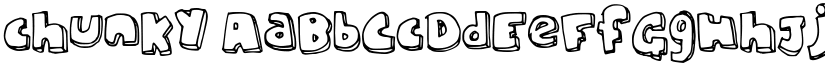 chunky font