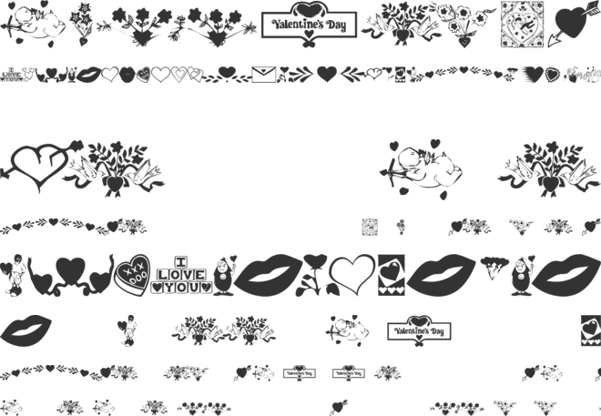 KR Be Mine More font preview