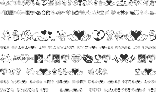 LovePoision font preview