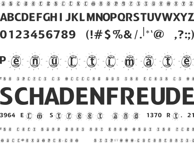 ADFBEasterEgg font preview