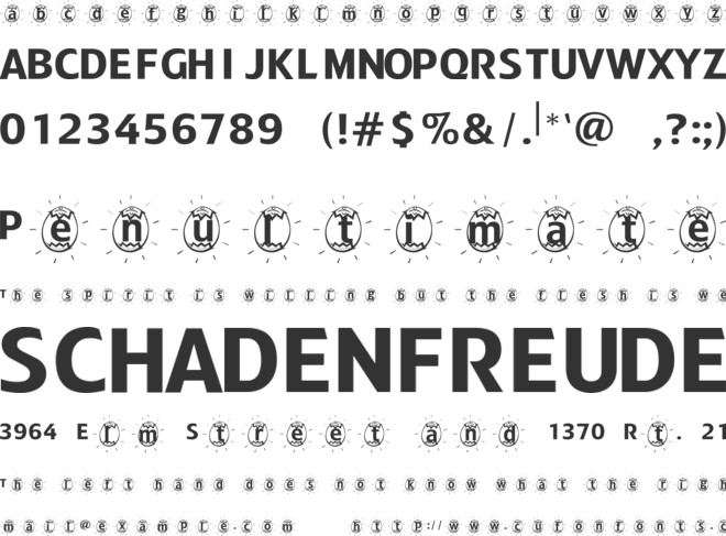 ADFBEasterEgg font preview