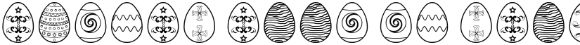 Easter eggs ST Regular font